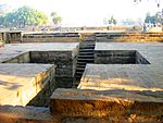 Four Chandella temples and small masonry tank