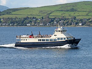 Clyde Clipper arriving at Gourock, on the Argyll Ferries service from Dunoon