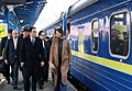 Kishida arriving in Kyiv