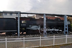 A Steam Locomotive on Display in McComb