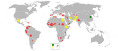 Distribuição do asno doméstico