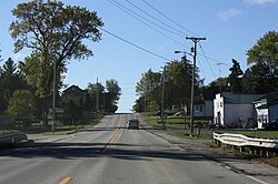 Looking south in Burnett on WIS 26