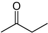 Skeletal formula of butanone