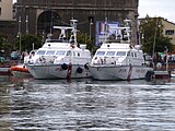 Motovedette CP-276 e CP-288 ormeggiate al porto antico di Genova