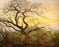 Caspar David Friedrich : Corbeaux sur un arbre