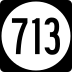 State Route 713 marker
