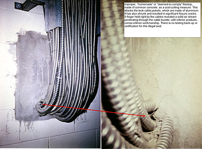 Cables with a concrete seal