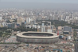 Estadio Nacional of Peru; its current capacity is 50,000 seats as stated by the Peruvian Football Federation.