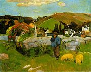 ポール・ゴーギャン, The Swineherd, 1888