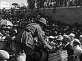 Allenby shaking hands with Weizmann after the delivery of the speeches.