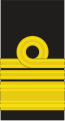 Insigne de manche d'un vice admiral dans la Royal Navy.