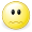 Emoji showing a worried face