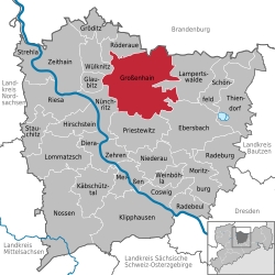 Großenhain – Mappa