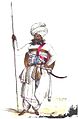 A Jadeja Chief in Kutchi attire during reign of Deshalji II : A sketch drawn in 1838