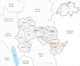 Unterlunkhofen – Mappa