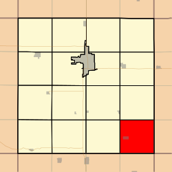 Location in Clay County