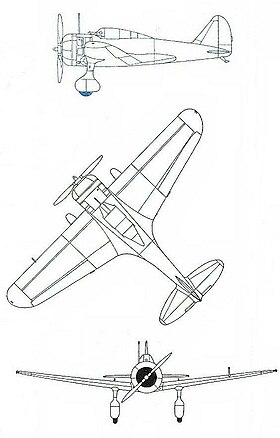 vue en plan de l’avion