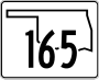 State Highway 165 marker