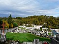 La partie basse du cimetière.