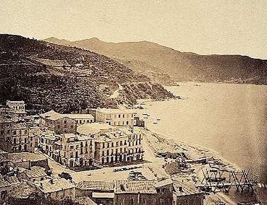 Vue de Philippeville en Algérie, vers 1856.