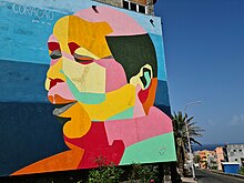 Fresque de Cesaria Evora