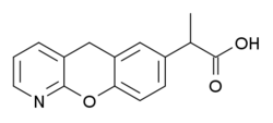 Struttura chimica del pranoprofene