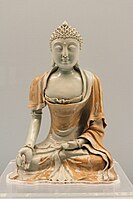 Buddha statue, Qingbai ware, 1271–1368
