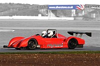 The Reynard Inverter during testing at Silverstone