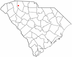 Location of Lyman, South Carolina