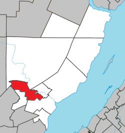 Location within Charlevoix-Est RCM.