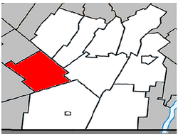 Location within Les Jardins-de-Napierville RCM