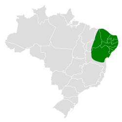 Distribución geográfica del semillero gorjiblanco.