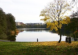 Trekanten vy mot öst vid Trekantenbadet, höst 2010.