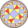 Hyperbolic tiling 443 snub Wythoff symbol