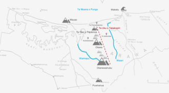 Carte sommaire montrant un territoire littoral partiellement montagneux.