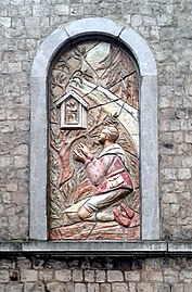 Relief an der Wallfahrtskirche in Moresnet