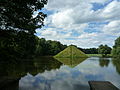 Cottbus, le parc Branitz avec la pyramide.