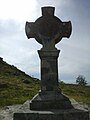 Cruz celta semllante as cruces maiores irlandesas do novo viacrucis do Monte Santa Trega, na Guarda, Galicia.