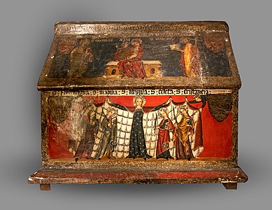 14th-century chest which contained relics of Saint Ursula (14th century)