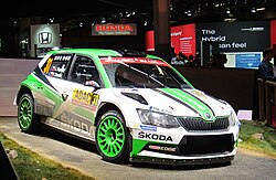 Škoda Fabia R5 Pariisin autonäyttelyssä 2018