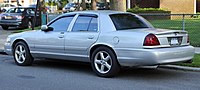 2004 Mercury Marauder (Silver Birch) with optional trunk spoiler