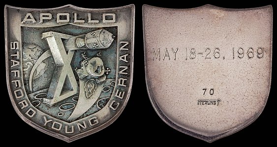 Robbins medallion of Apollo 10, by the Robbins Company