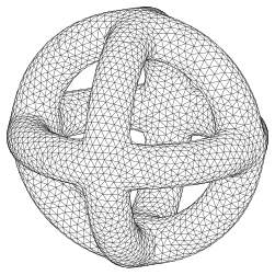 approximation of three tori (parallel projection)