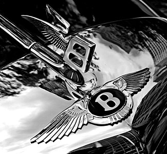 Bentley badge and hood ornament, by Dan Smith