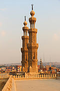 Twin minarets of Bab Zuweila, built between 1415 and 1420 for the nearby Mosque of al-Mu'ayyad Shaykh