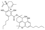 Chemical structure of cannabidiolic acid A cannabitriol ester.