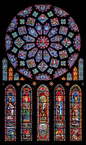 Stained glass windows of Chartres Cathedral, by PtrQs