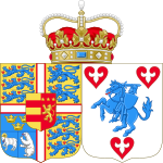 Description de l'image Coat of arms of Princess Marie of Denmark.svg.