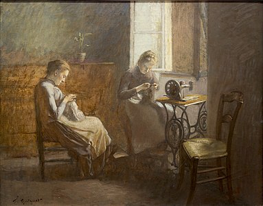 Les Ouvrieres (hacia 1892), Museo de Bellas Artes de Lyon .