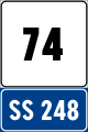 Highway location marker